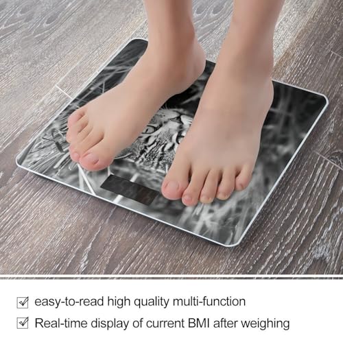 Báscula digital de baño con pantalla LCD y vidrio templado miniatura 5