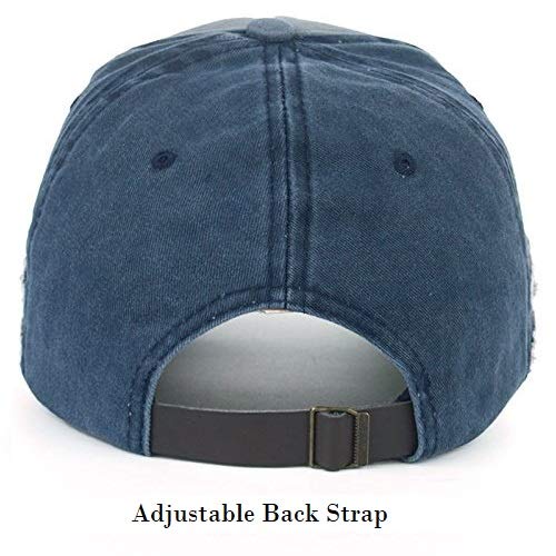 Image of Handcuffs Unisex Denim Baseball Cap for Men & Women Stylish Cotton Cap Adjustable Vintage Summer Sports Hat Sun Protective Hat for Summer Sports & Casual Wear