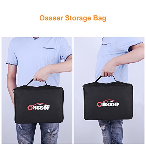Oasser Air Compressor Electric Inflator Portable Hand Held Pump with Digital LCD Rechargeable Li-ion 12V 130PSI P2