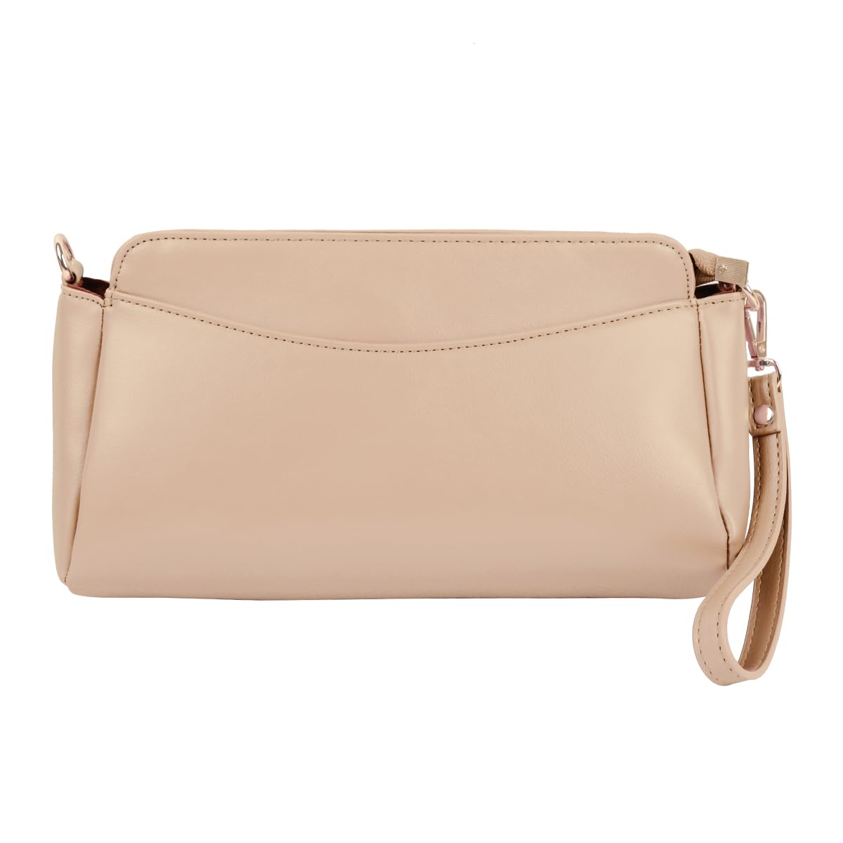 RIAH FASHION Boho Vegan Leather Crossbody Bag – Adjustable Strap, Zipper Closure, Back Pocket (PU Leather Messenger Purse)