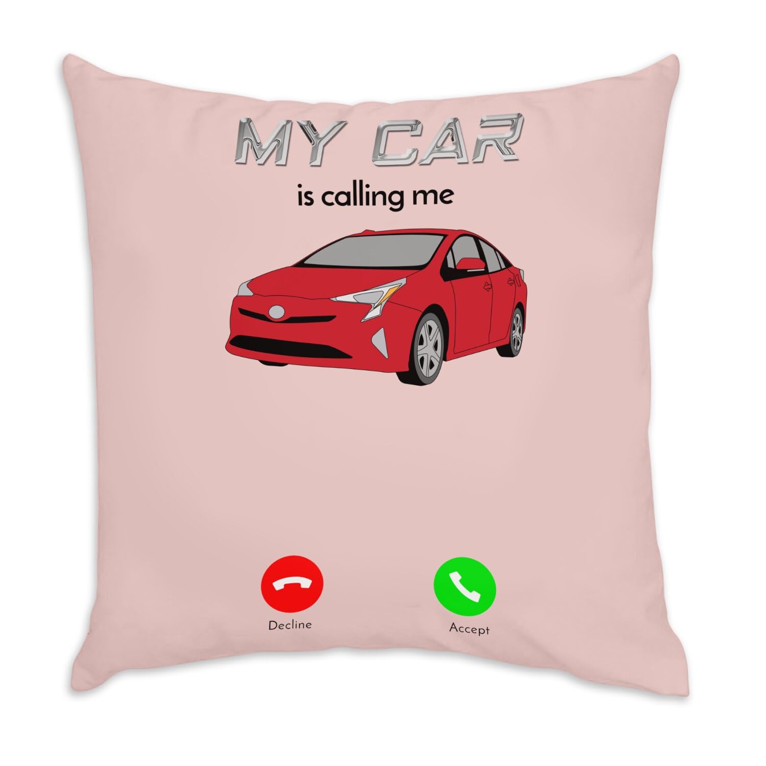 Coussin en velours rose auto sport pour décorer votre salon