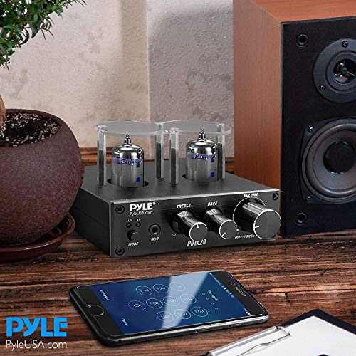 image for Pyle Bluetooth Tube Amplifier Stereo Receiver - 600W Home Audio Deskto