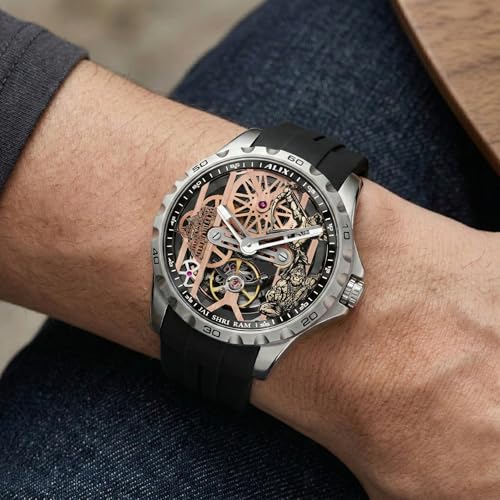 Image of ALIX AL2925T Men's Chronograph Sport Watch Stainless Steel Case with Silicone Band