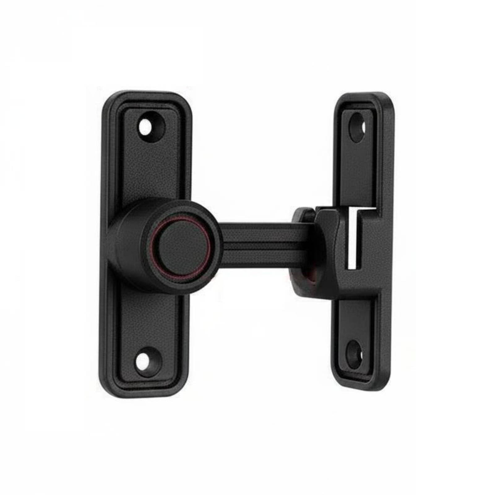 Dispositif sécurité verrou porte coulissante loquet toilette noir mat