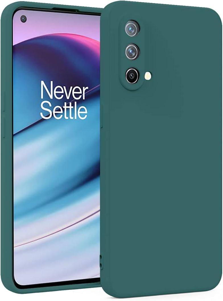 EMODIL Case for OnePlus Nord CE 5G Cover Green Slim Fit for Soft TPU Back Cover Flexible Silicone for OnePlus Nord CE 5G ®