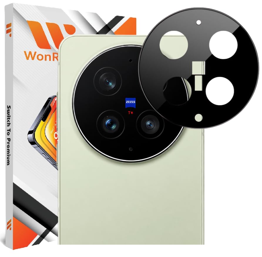 Image of Pack 1- Back Camera Glass Protector Compatible with Vivo X300 Ultra 5G [3D Premium] Camera Glass Protector (Black)