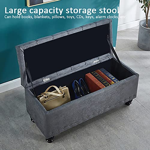 Pouf de rangement rectangulaire pour optimiser les petits espaces - 3
