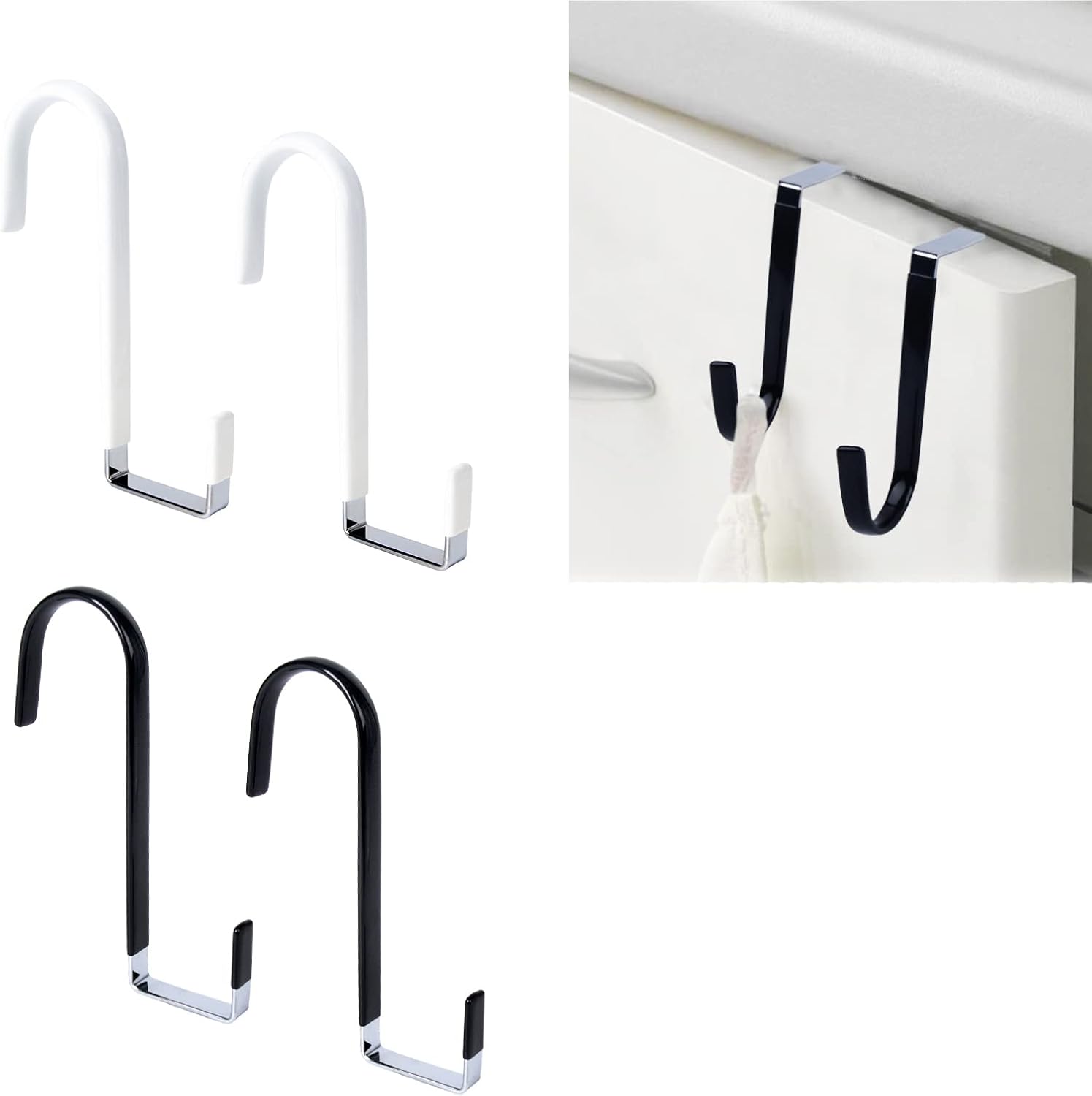 Over The Door Metal Hook 4 Pack Stainless Steel The Door Hanging Hook