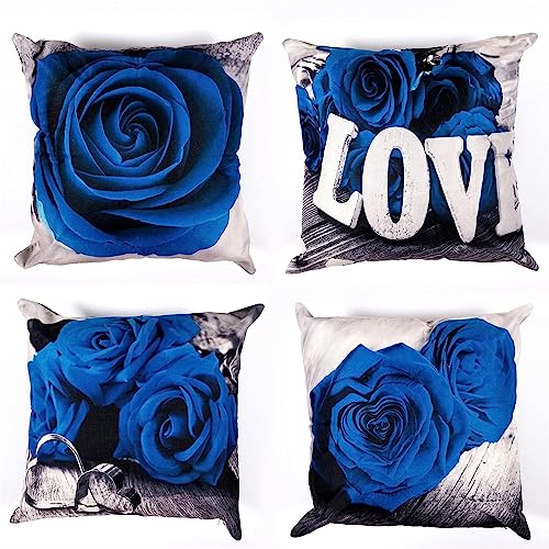 Housse de coussin 70x70 lot de 4 réversible pour protéger et décorer vos grands canapés - 2