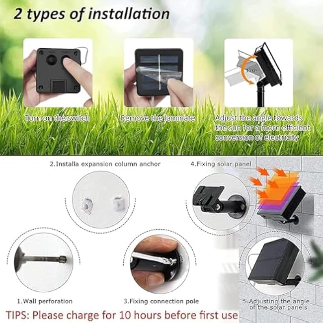 4Pack Solar String Lights for Outside, 400 LED Solar Christmas Lights Outdoor Waterproof with 8 Modes Solar Fairy Lights for Xmas Tree Party Wedding Garden Fence Decorations (White)