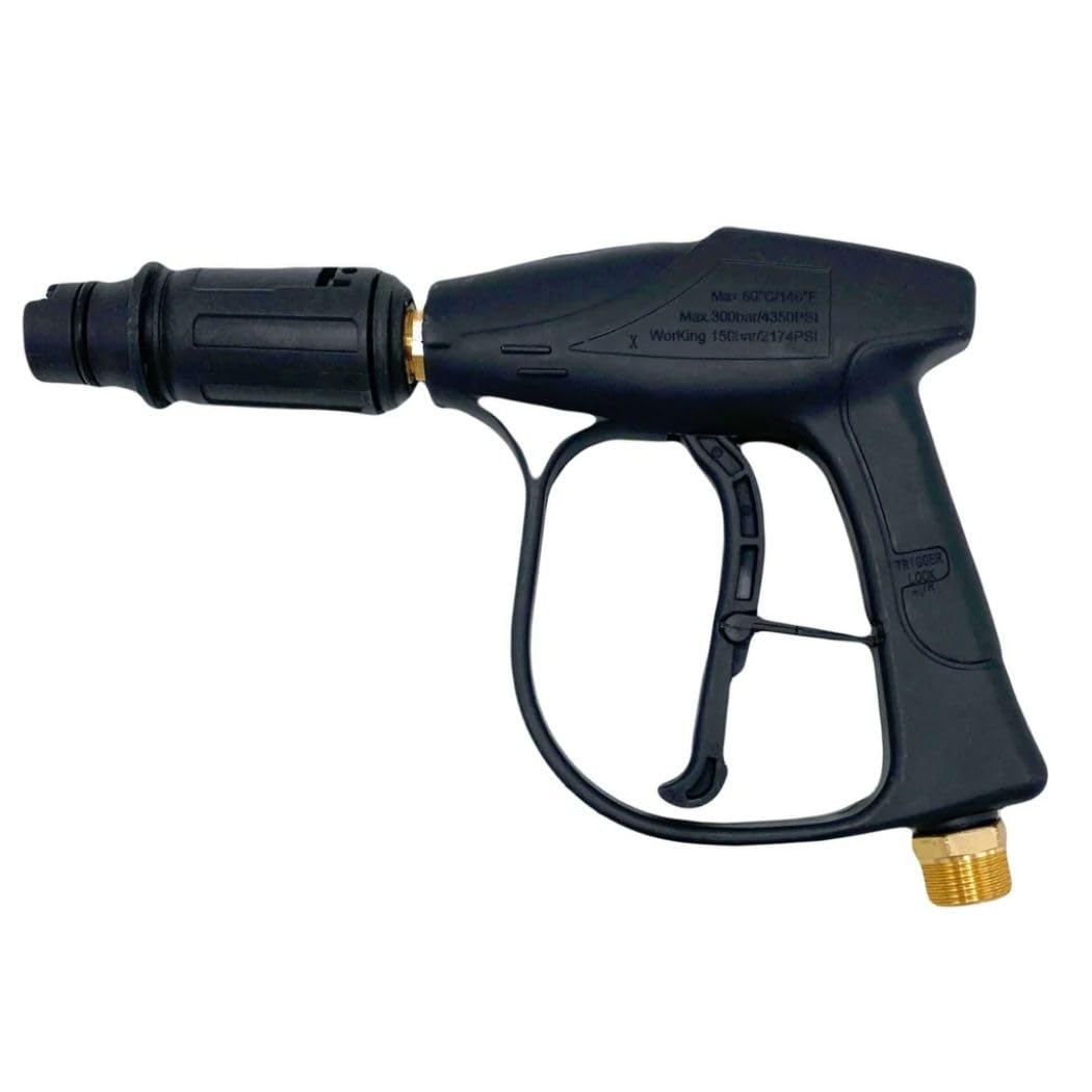 JPT Pressure Washer Universal Water Spray Gun | Lockable Handle & Hose Connector | Inlet Filter | Suitable for STARQ, VANTRO, AIMEX, GAOCHENG, AGARO, Shakti, Metal