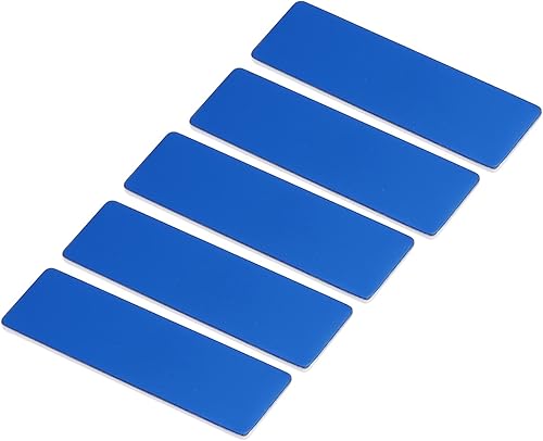 PATIKIL Kit de etiquetas de nombre grabadas de 273 x 078 pulgadas 5 unidades esquinas redondas con alfiler etiqueta de nombre personalizada para