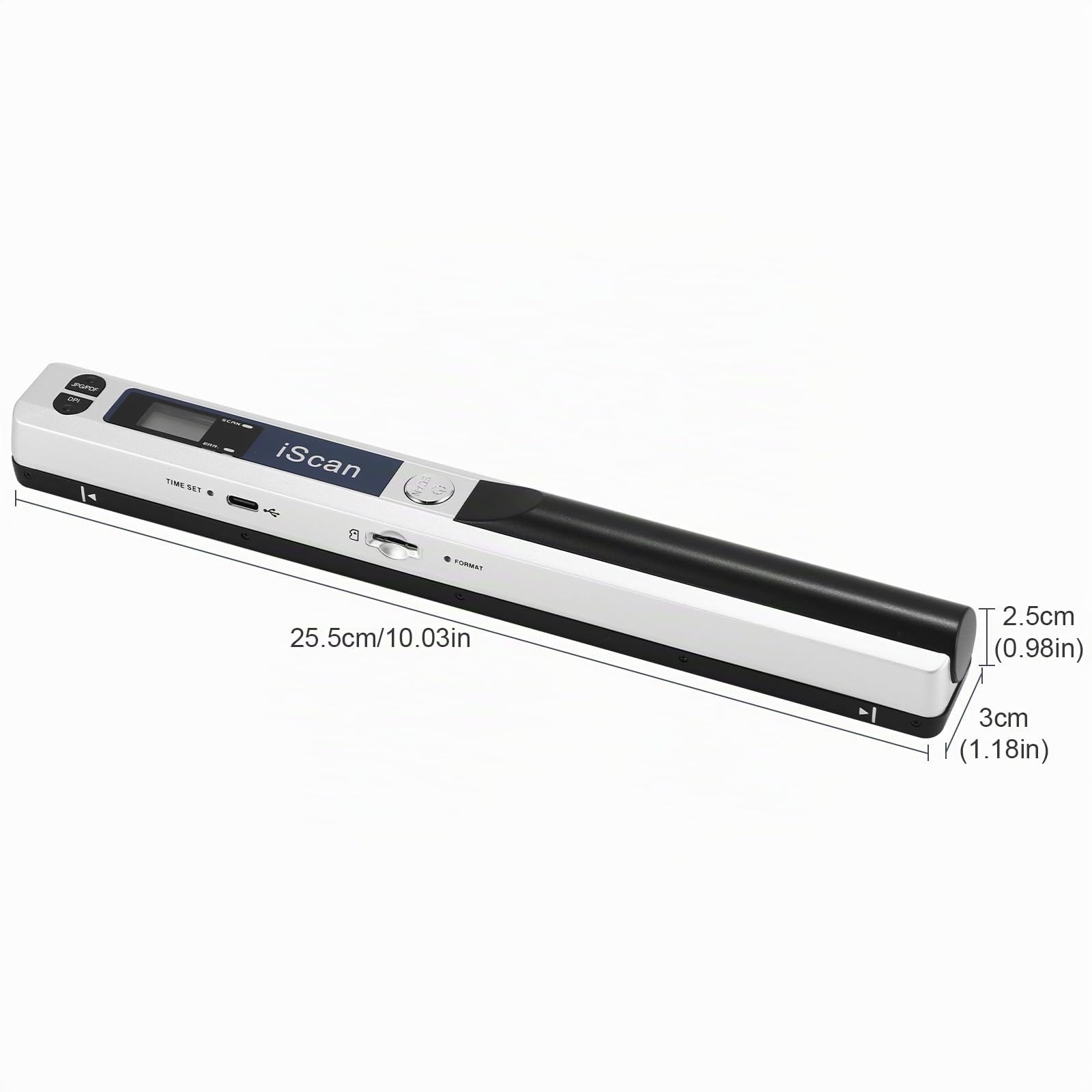 Escáner portátil de documentos 900DPI USB A4 color JPG PDF