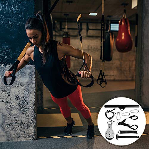 BESPORTBLE, 1 conjunto de rolo de antebraço, treinador de força de braço com sistema de polia resist