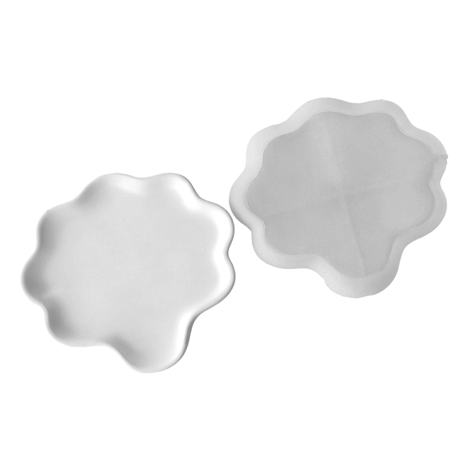HZBB Cloud Shape Plate Silicones Molds Resin Tray Molds for Making Storage Tray Gypsum Decoration Resin Casting Epoxy Rosin Cast