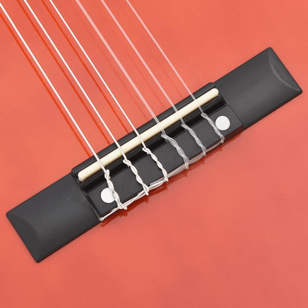vidaXL Ensemble de Guitare Classique pour Débutants 8 pcs, Instruments d'Apprentissage de Musique, Kit de Accessoires de Guitare, 1/2 34"