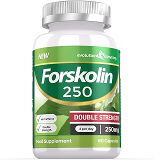 Forskolin 250 Double Strength 250mg 60 Weight Loss Capsules, 60 Capsules, Evolution Slimming