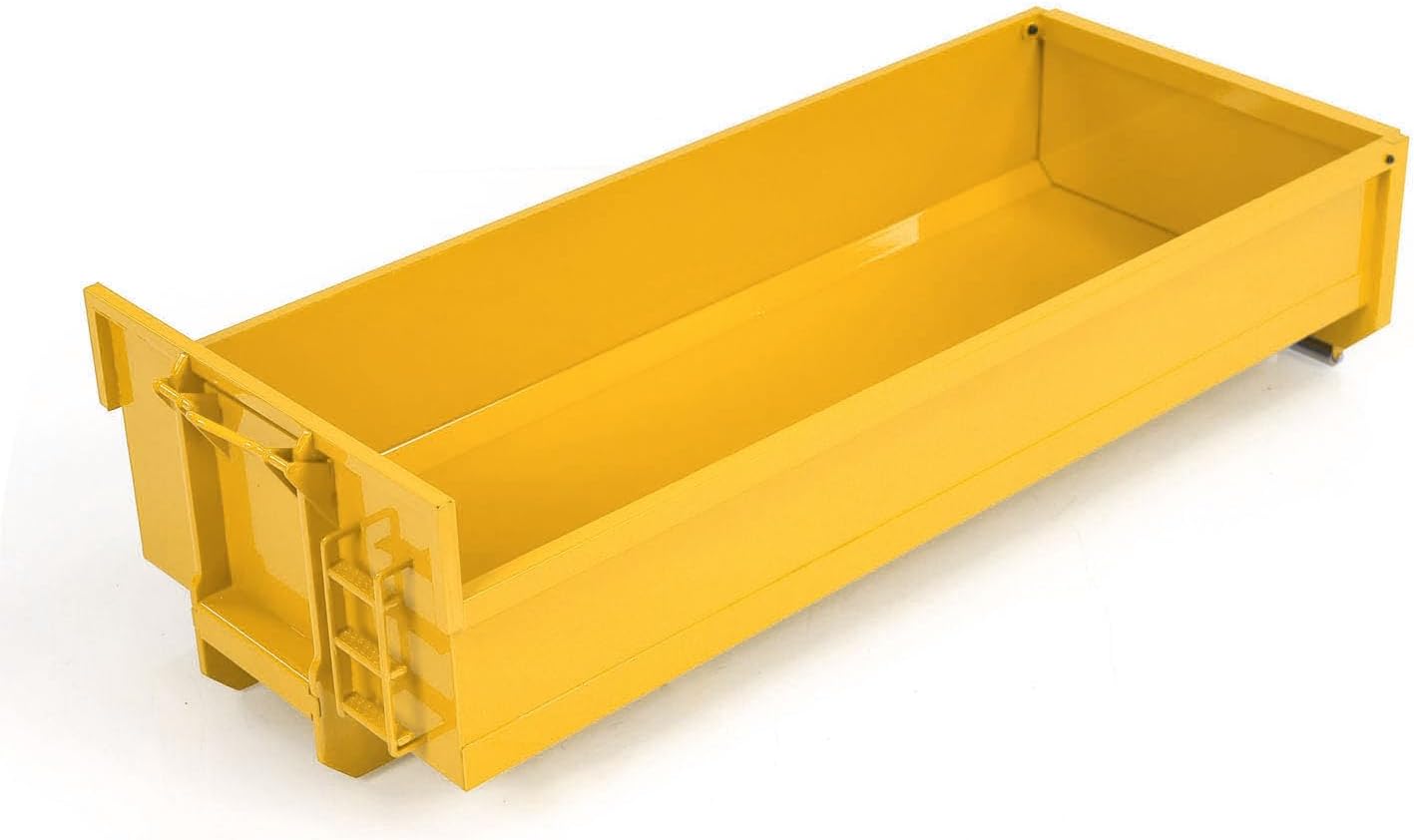 1/14 8X8 Metal U-Shaped Short Bucket for Full Dump Truck 10X10 Hydraulic RC Cars for Adult Hobby(Yellow)