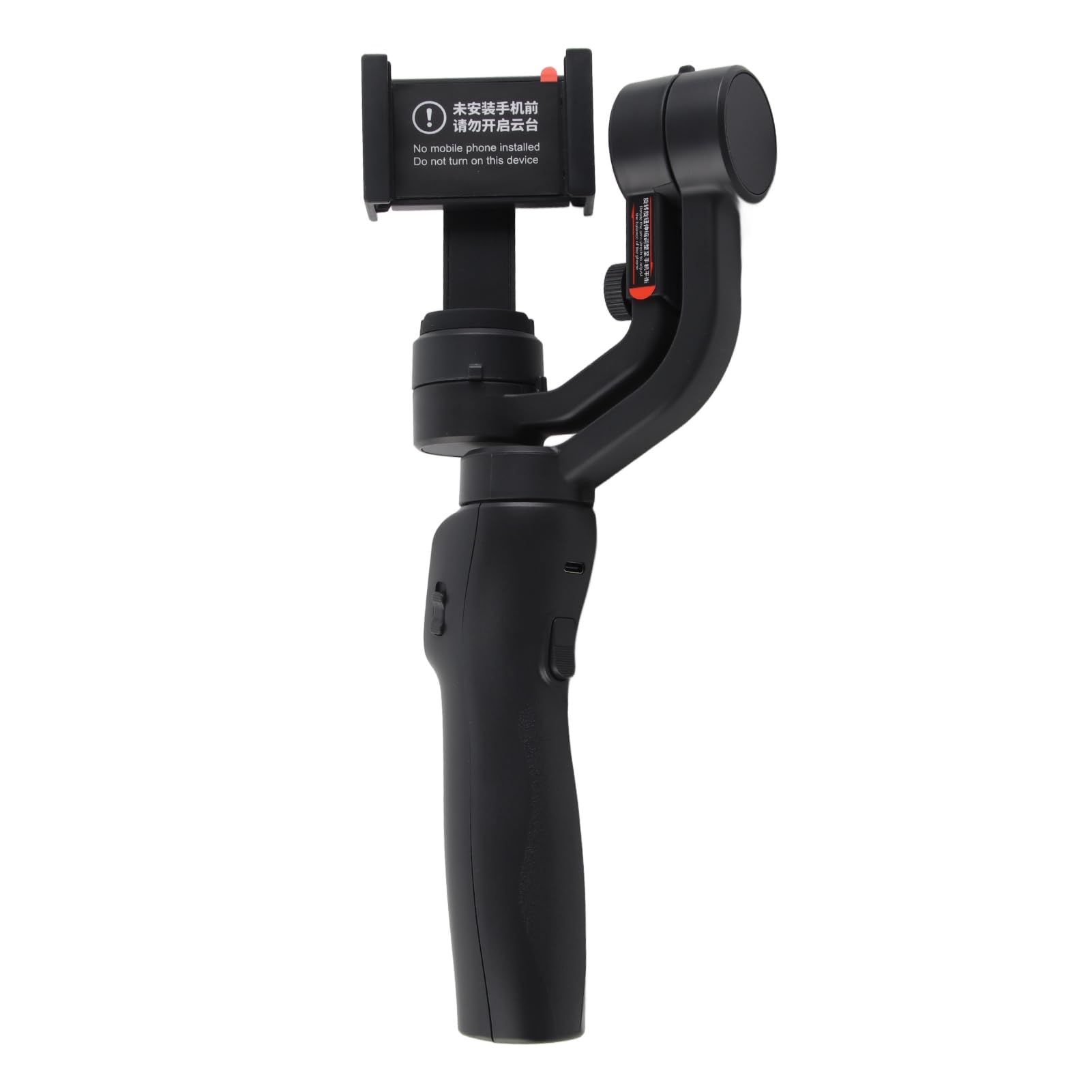 EMUKOEP Stabilizzatore Portatile a Tre Assi Connessione Bluetooth Tipo C Ricarica - per Smartphone con Larghezza 6-10 Cm