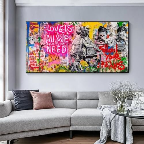Peinture Banksy de rue haut de gamme pour art mural chic