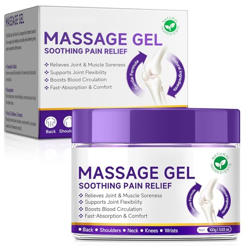 Gel De Masaje, Crema Para Calmante Articular, Ungüento De Incomodidad Del Cuerpo, Absorción No Grasosa Y Rápida, Sensación De Enfriamiento Y Calma, 100 G, Para Uso Diario En Todo Tipo De Piel