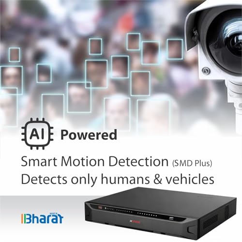 Image of CP Plus 32 Ch. 4K Network Video Recorder, Instastream, H.265, H.264, MJPEG, Two-Way Talk, Face Detection and Recognition, 2 SATA HDDs Upto 20TB Each, 2USB Ports, SMD Plus [CP-UNR-4K4322-V4]
