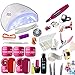 Kit Ricostruzione Unghie Gel Completo di Gel, Lampada LED e Fresa non professionale in Omaggio