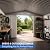 8x10 FT Outdoor Storage Shed, Metal Garden Shed with Lockable Door & Breathable Vent, Waterproof Outside Tool Shed for Patio, Backyard(Black