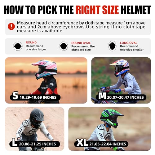 Kids Dirt Bike Helmets Youth Motorcycle Helmet, Kids