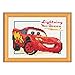 Vervaco – Kit para cojín de Punto de Cruz, diseño de Rayo Mcqueen, Multicolor, 18 x 13 cm