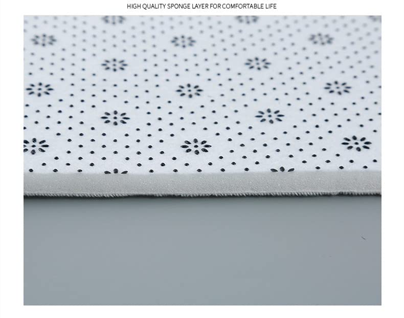 Badematte Set Bedruckter Badezimmerteppich 3-teiliges Toilettenmatten-Set Anti-Rutsch-Badteppich Toilettendeckelbezüge Saugfähige Duschmatte Fußpolster Bathroom mat Set – Bild 8