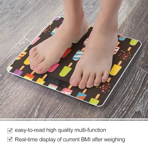Báscula digital para baño con vidrio templado y pantalla LCD miniatura 5
