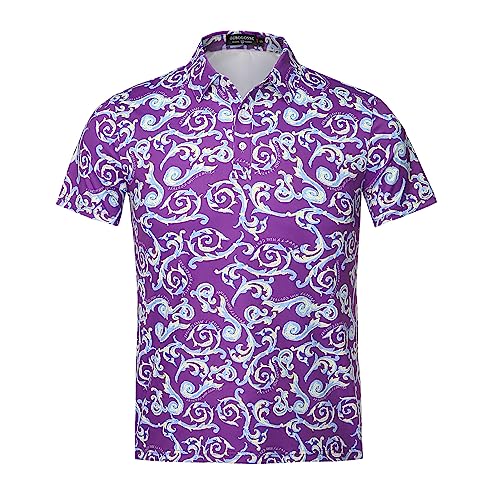 GSBOGOSSE Men's Golf Standout Performance Moisture-Wicking Technology Golf Polo Shirts