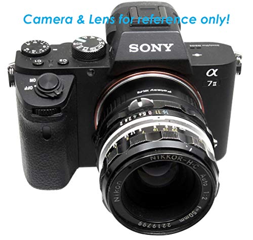 image for Fotasy Manual F Mount Lens to E-Mount Adapter, Nikkor F E Mount Adapte