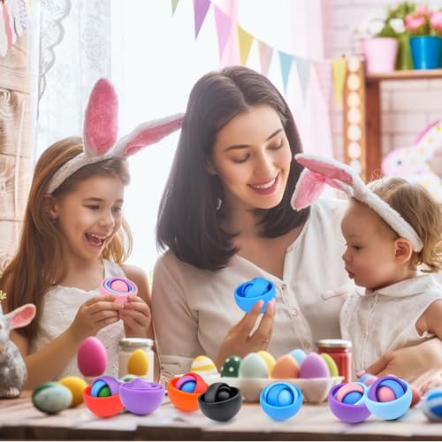 Image of Fidget Toy for Adults, Colorful Sensory Toys for Teens 8-12, Easter Basket Stuffers Gift Ideas for Boys Girls Teens Kids, ADHD Autism Quiet Stress Relief Finger Toy Hand Fidget Spinner