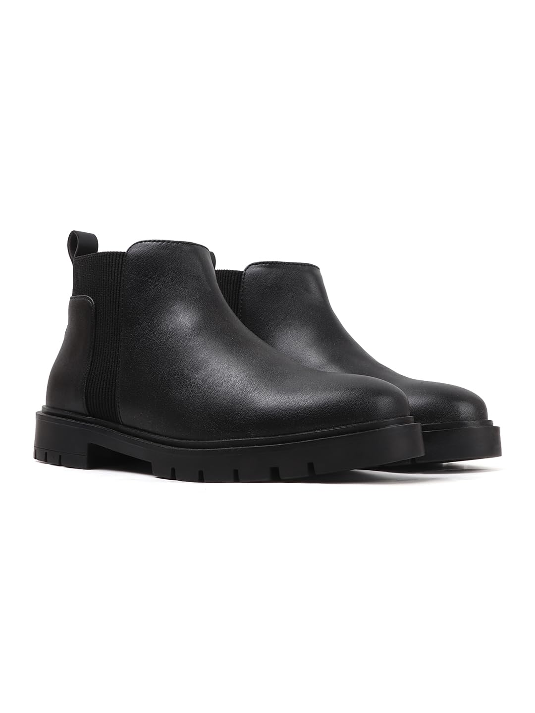 carlton london Women's Slip-On Chelsea Ankle Boot - Chunky Lug Sole Modern Boots-picture-29