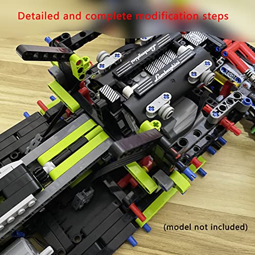 Image of for Lego Technic Lamborghini Sian FKP 37 42115 Motor and Remote Control Upgrade Kit, 3 Motors, APP 4 Modes Control, Quality Gift, Compatible with Lego 42115(Model not Included) (Ordinary Motor)