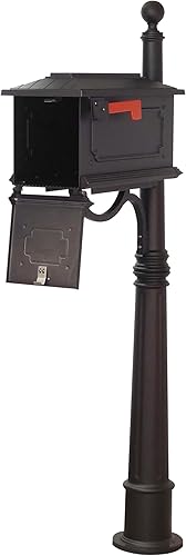 Miniatura 4 de Special Lite Kingston SCK-1017_SPK-600-BLK - Buzón negro con poste de aluminio
