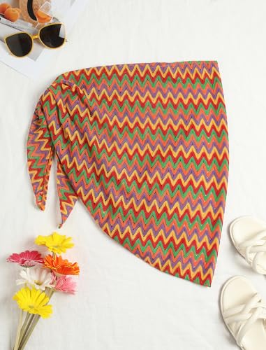 Image of ZAFUL Women Beach Sarong Bathing Suit Wrap Skirt Textured Bikini Swimsuit Cover Ups for Swimwear