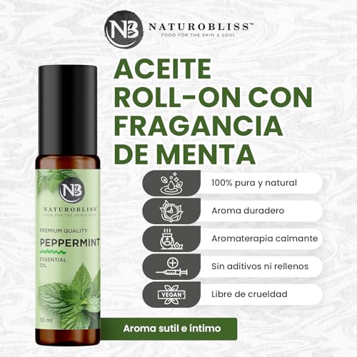 Image of NaturoBliss Peppermint Essential Oil Roll-On, 10 ml