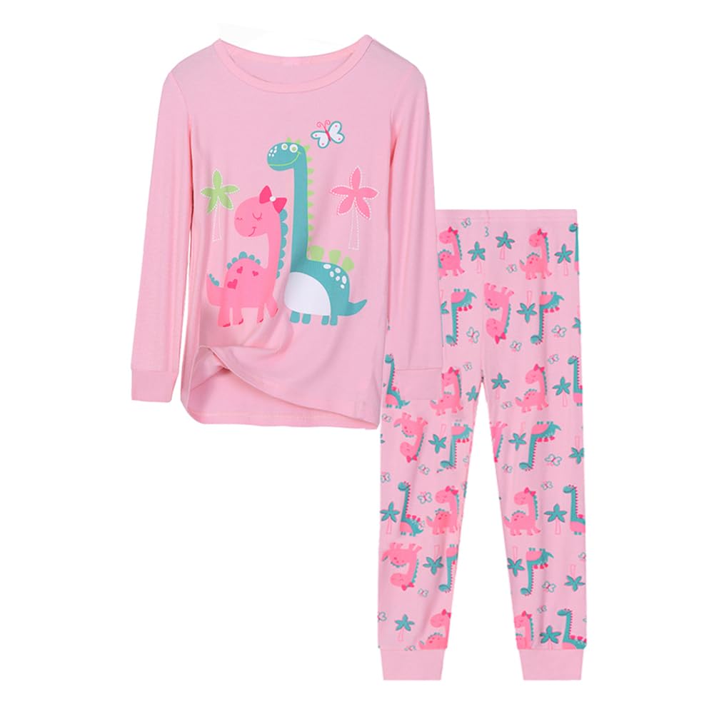 LitBud Girls Pajamas Unicorn,Sleepwears 2pcs Long Sleeves Pjs Nightwear Tops + Pants Sets Nightwear Outfits for Kids Toddler 2-10 Years — view 7
