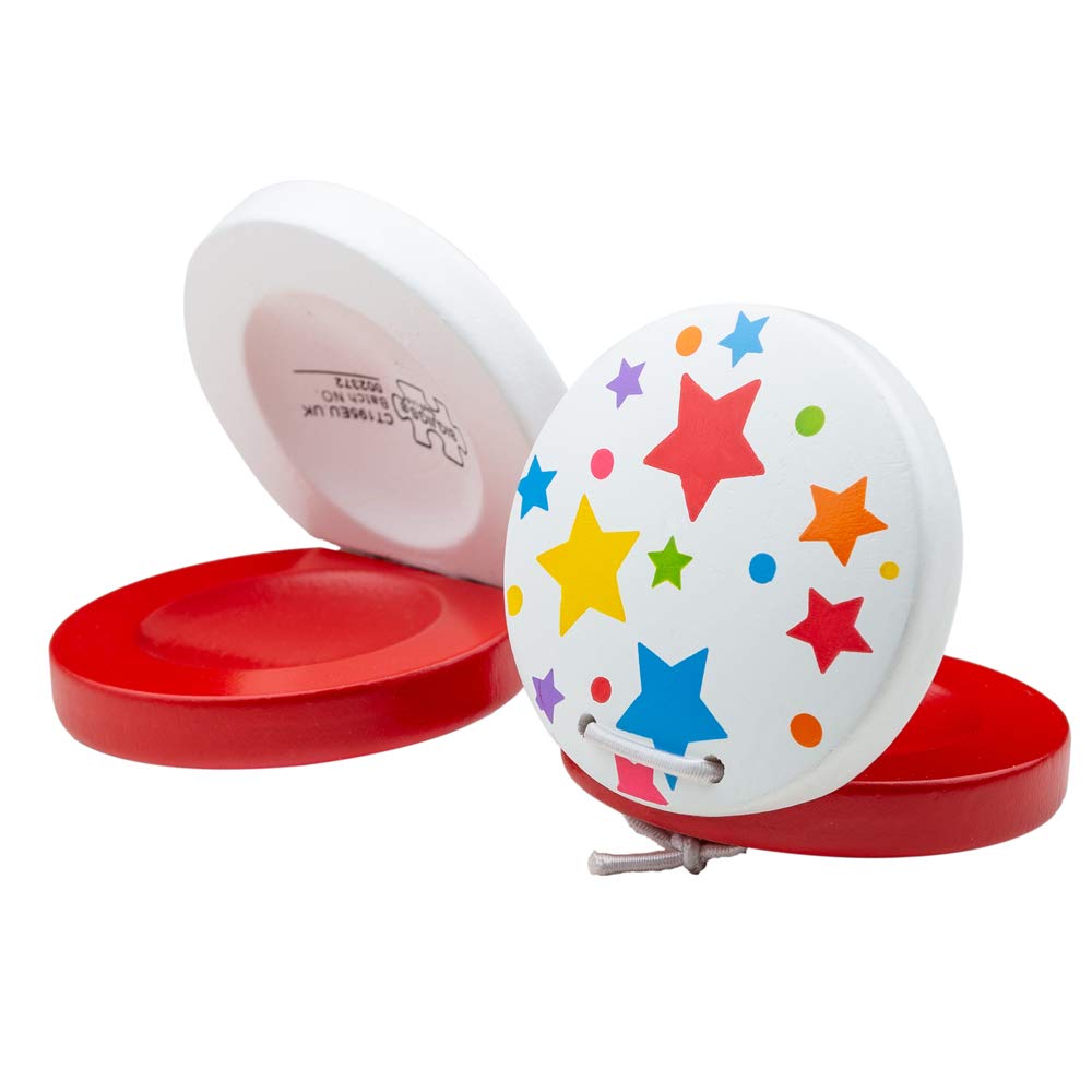 Bigjigs Toys Wooden Castanets - Children's Musical Instruments