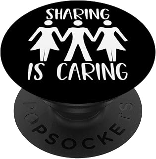 Funny Kinky Threesome Swinger Gift For Men Adult Humor Joke PopSockets PopGrip: Swappable Grip for Phones & Tablets