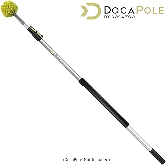 DocaPole Ceiling, Corner, and Cobweb Duster Attachment; Use by Hand or Attach to DocaPole Telescopic Extension Pole (Pole Not Included)