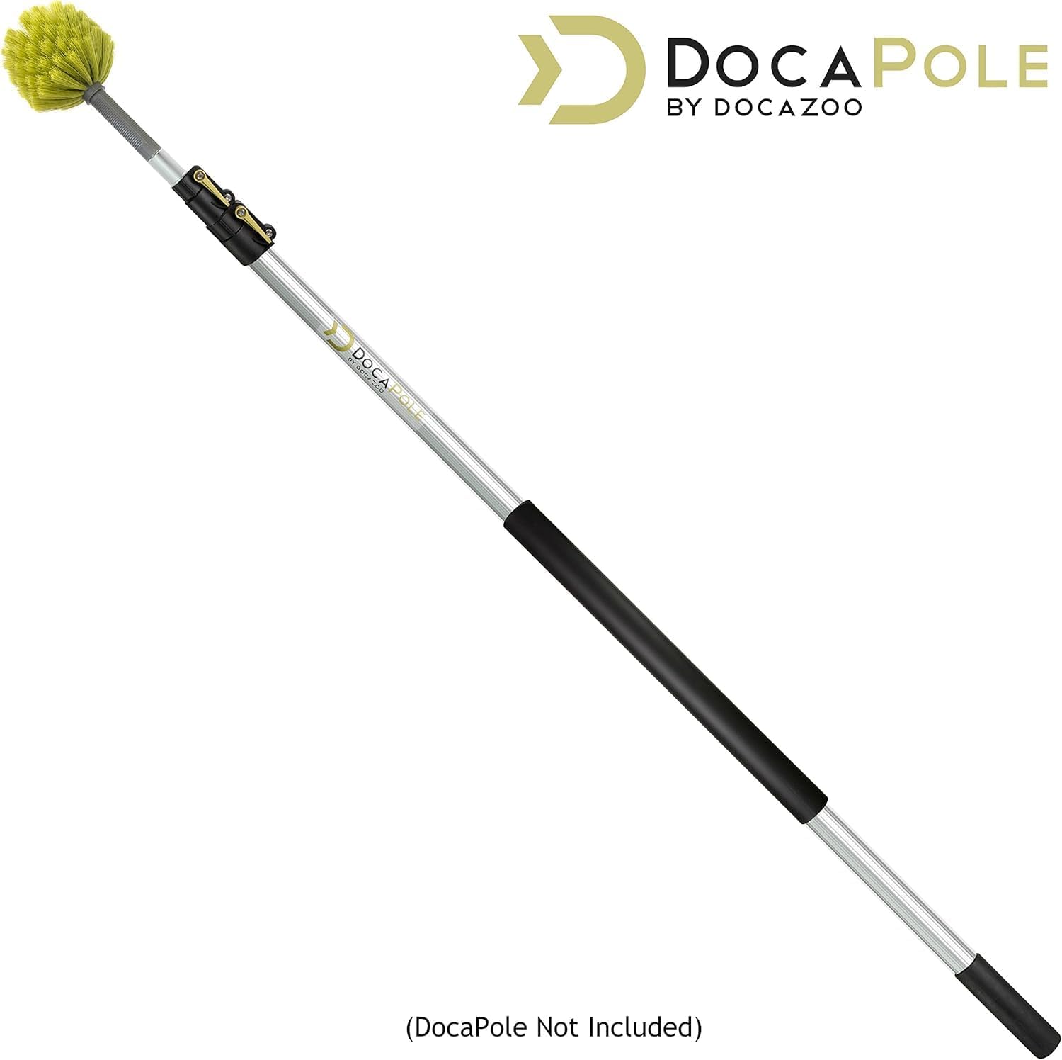 DocaPole Ceiling, Corner, and Cobweb Duster Attachment; Use by Hand or Attach to DocaPole Telescopic Extension Pole (Pole Not Included)