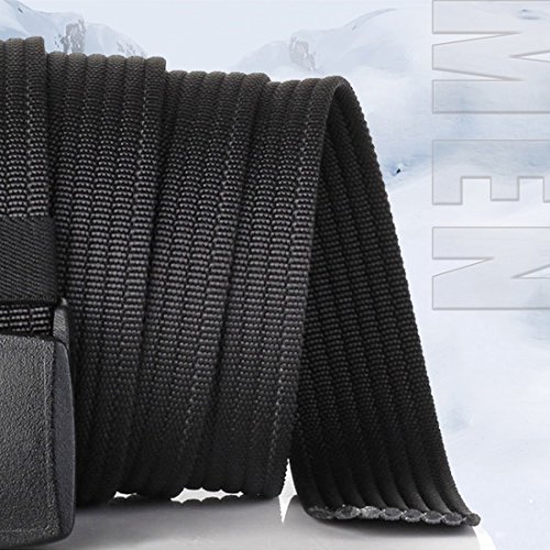 2 Pack Nylon Belt Outdoor Non-Metal Mens Military Web 1.5" Tactical Work Belt3