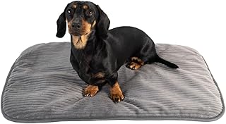 MyBestBuddy Dog Mat Grey Basic 70 x 45 cm M with Soft Fabric Extra for Pets - Washable at 40°C - Allergy Friendly (100% Polyester) - Dog Cushion or Dog Bed for Medium Dogs 70 x 45 cm product image