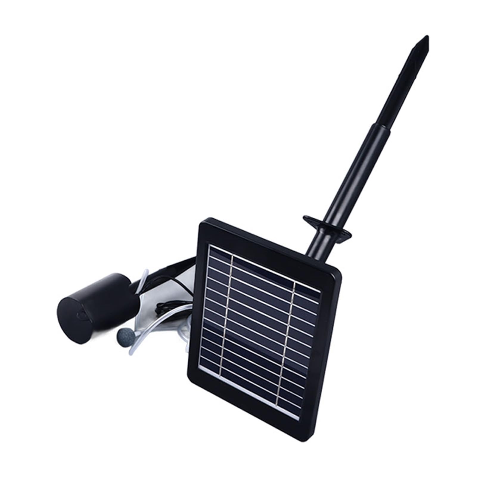 Bewinner Pompe à Air à Oxygène à énergie Solaire pour étang, Pompe à Air Hydroponique à 3 Vitesses, Insertion au Sol, Aérateur Solaire de Secours avec Batterie de 2200 MAh pour étang à Poissons, à