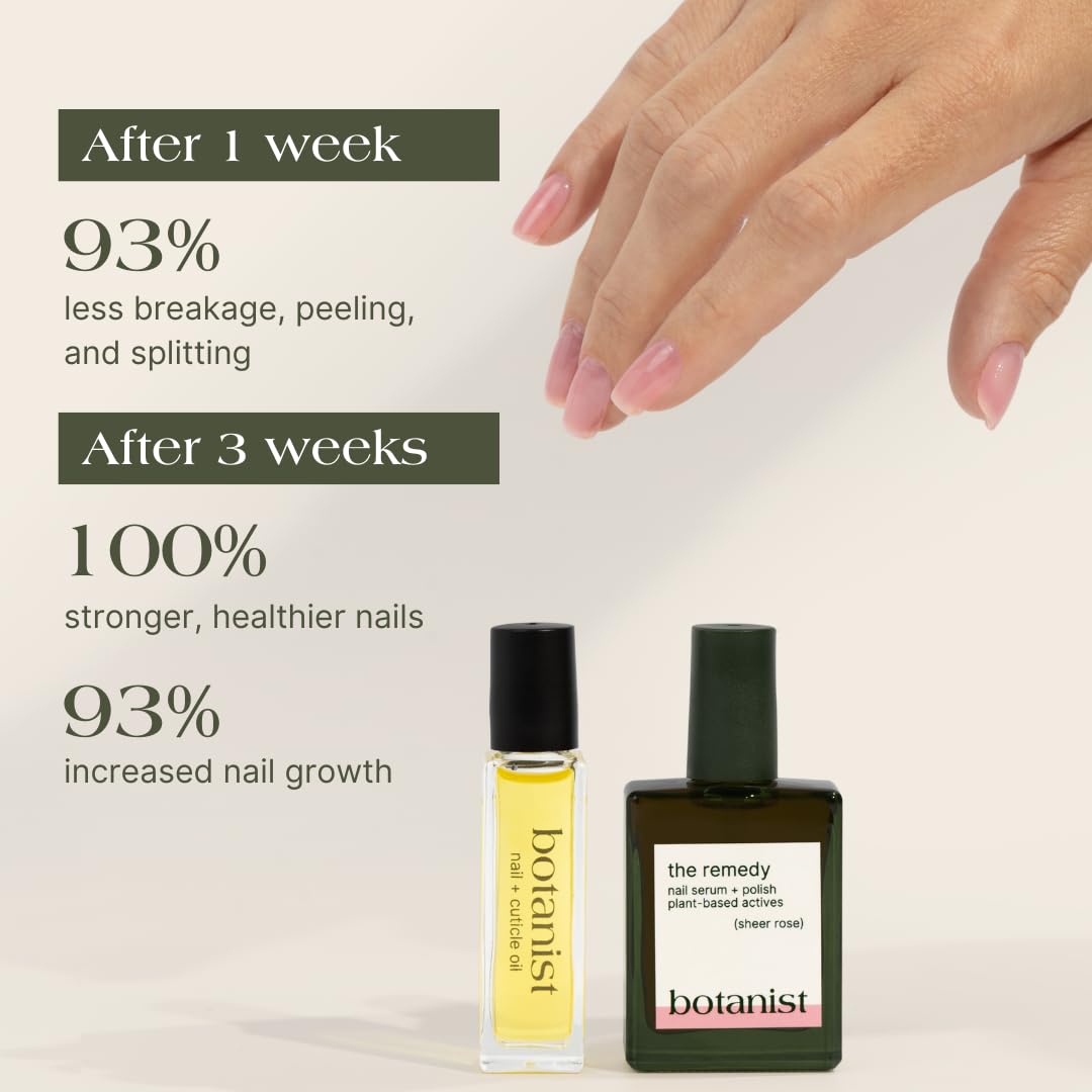 Botanist Nail Rescue Kit with Strengthening Polish and Growth Serum