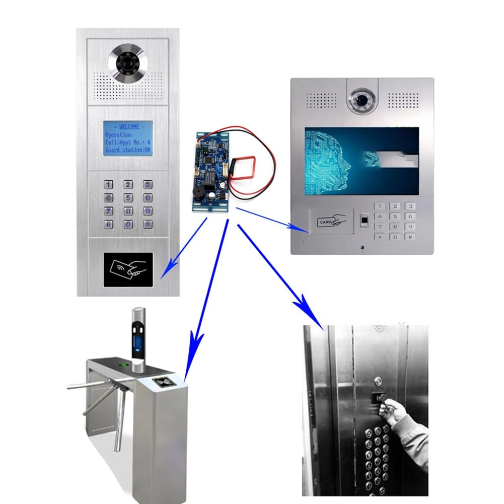 Módulo de control de acceso RFID 125KHz Tarjeta Controlador Embedded